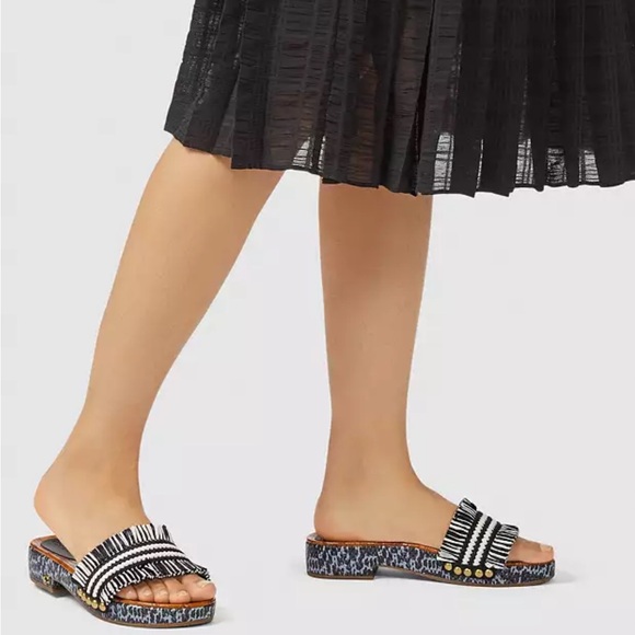 Coach Brayden raffia sandals with box size 7 brand new - Picture 1 of 6